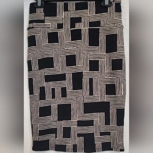 Lularoe sz Med geometric print mini pencil skirt